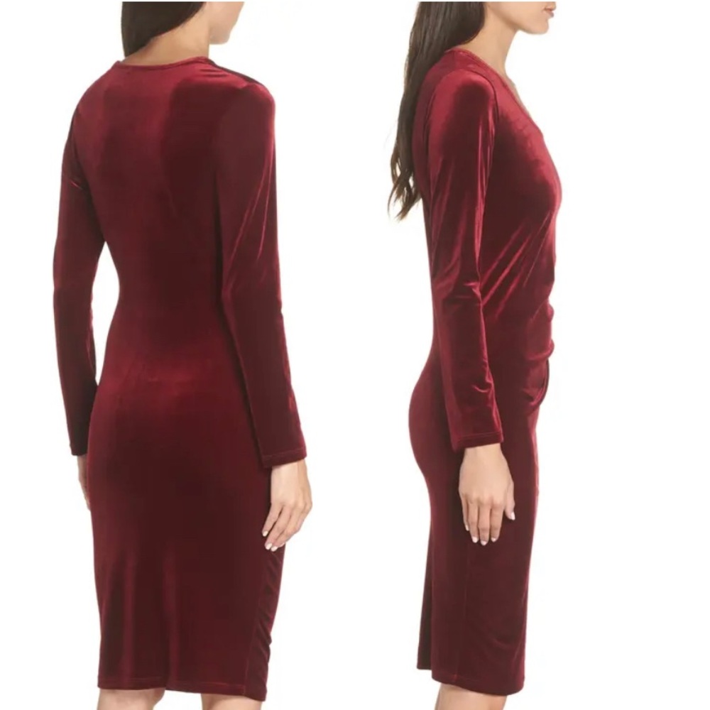 •Nordstrom Raspberry Midi Dress• - Picture 2 of 5